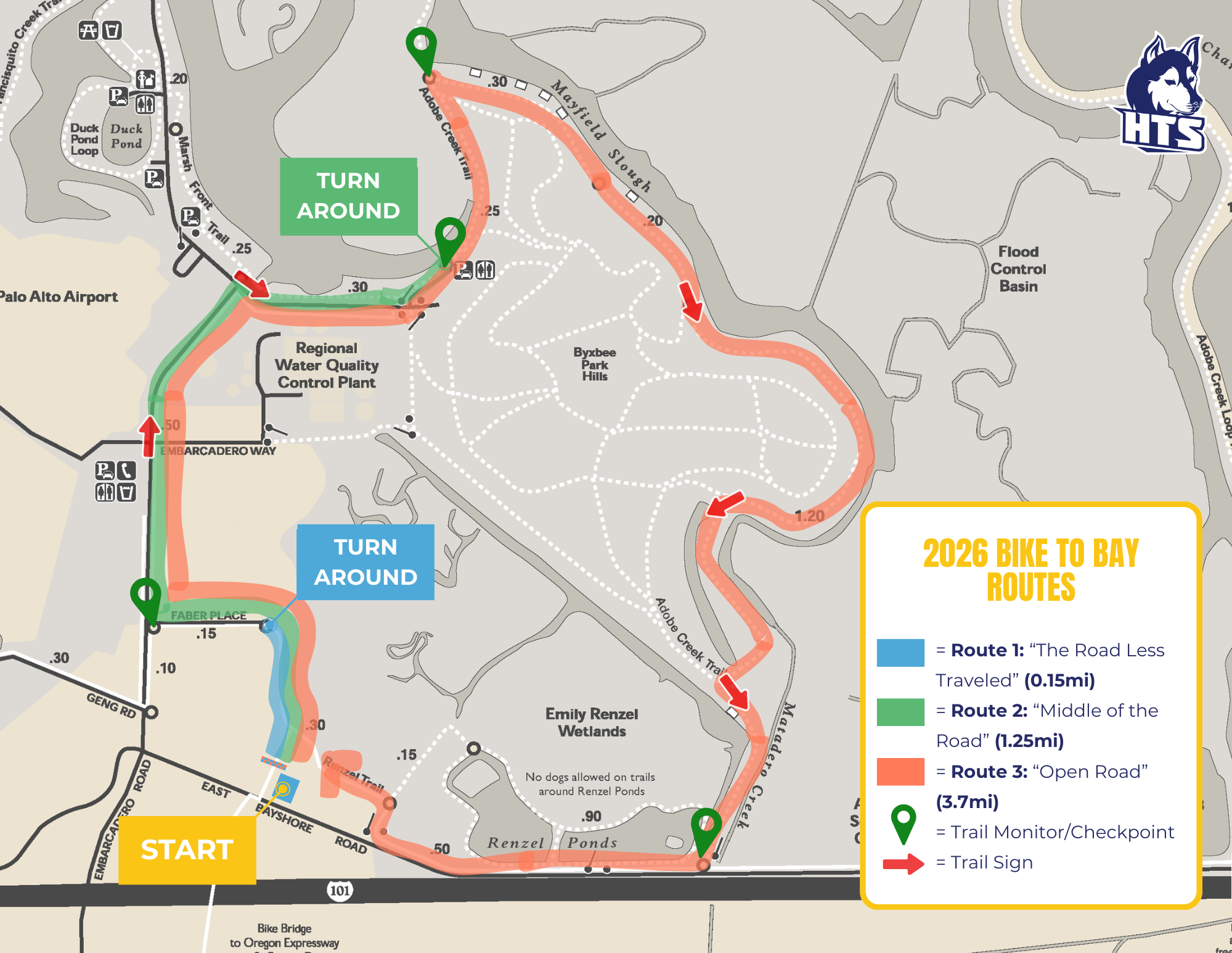 2026 bike to bay map